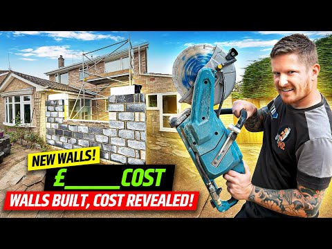 Building My DIY Extension Walls - The Cost Will Shock You 😮