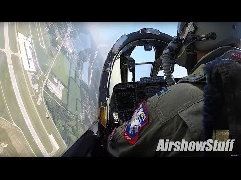 A-10 Warthog Cockpit Cam - Aerobatics and Heritage Flight - Battle Creek Airshow 2018