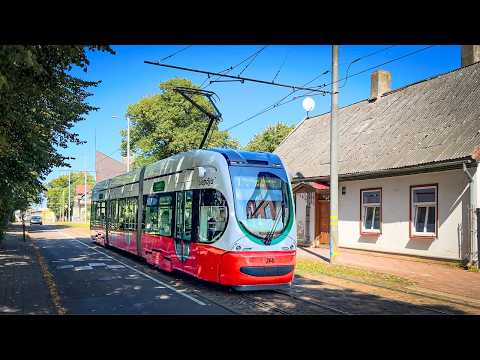 Modern Trams in Liepaja, Latvia 🇱🇻 | 2024