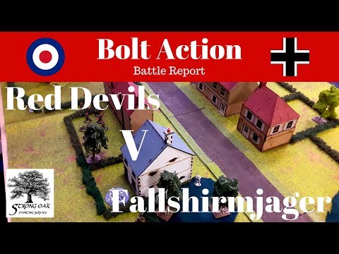 Battle Report - Warlords Invasion Britain Bolt Action Campaign, British Para v German Fallshirmjager