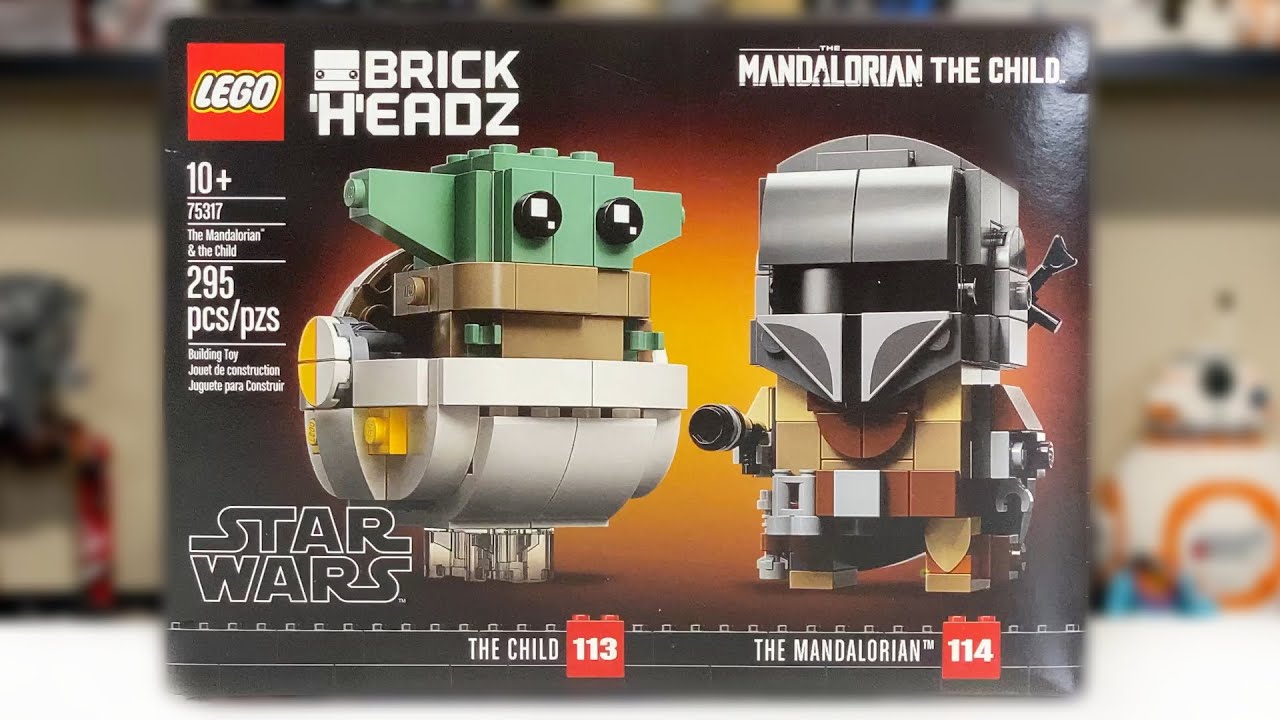 LEGO Star Wars 75317 The Mandalorian & The Child Brickheadz Review! (2020)