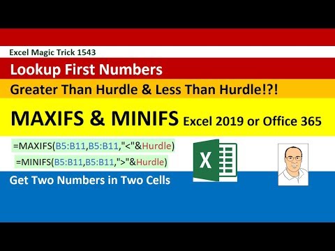 Highline Excel 2016 Class 07 Excel 2016 MAXIFS MINIFS IFS Functions for Conditional Calculations