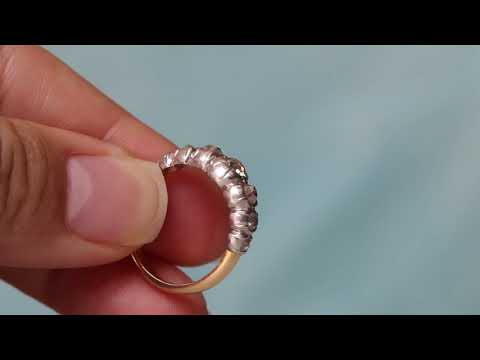Antique  Old Mine Cut Diamond 7 Stone Ring By 33
