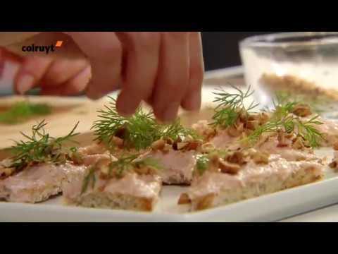 Recette Canapés à la mousse de saumon fumé - Colruyt