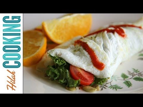 How to Make an Egg White Omelet with YogaWithAdriene! Hilah Cooking