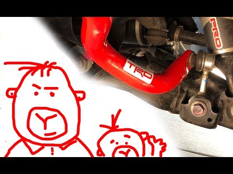 The Tundra TRD Sway bars front and rear