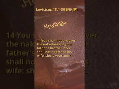 Leviticus 18:1-30 (NKJV)