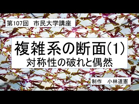 地域科学課程 複雑系の断面（1）ー対称性の破れと偶然