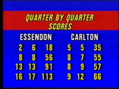 Round 9 1984 Essendon v Carlton highlights (30mins)