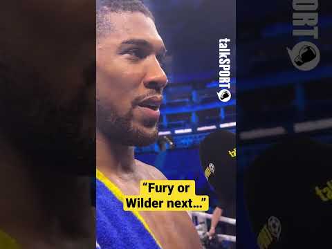 Anthony Joshua wants Tyson Fury or Deontay Wilder NEXT! 🔥 #furyjoshua #tysonfury #anthonyjoshua