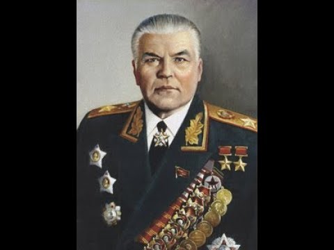 Maršal Rodion J. Malinovský (* 22. 11. 1898 - † 31. 3. 1967)