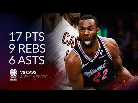 Andrew Wiggins 17 pts 9 rebs 6 asts vs Cavs 25/26 season