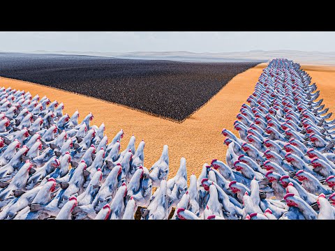 1 MILLION ROMAN SOLDIERS SURROUNDED BY GIANT CHICKENS - Ultimate Epic Battle Simulator 2 UEBS 2