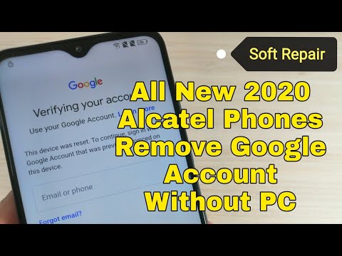 Alcatel 1S (2020) 5028D/5028Y, Remove Google Account, Bypass FRP, Without PC.