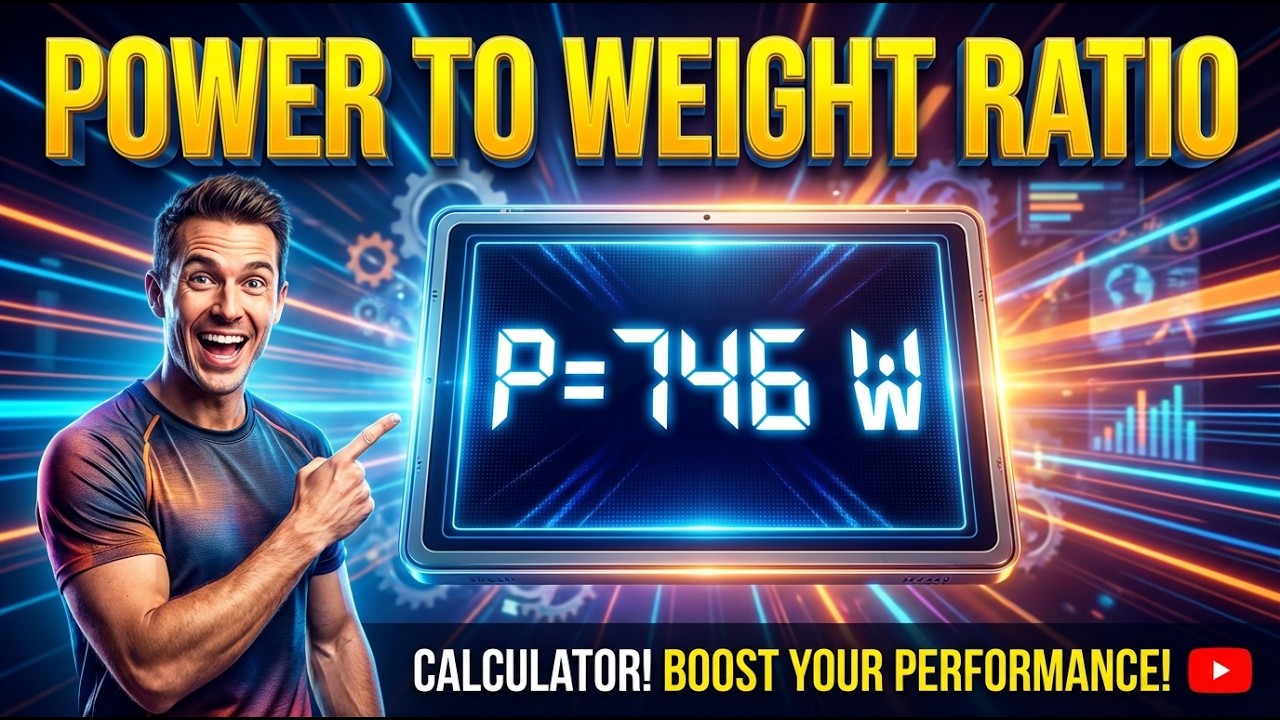 Power To Weight Ratio Interactive Calculator