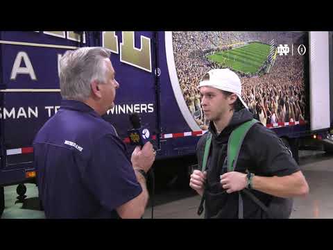 @NDFOOTBALL | CHRIS FINKE POST PRACTICE