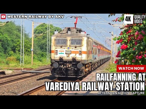 [VRE-01] Railfanning At Varediya Station | Superfast Express| Western Railway | Indian Railways