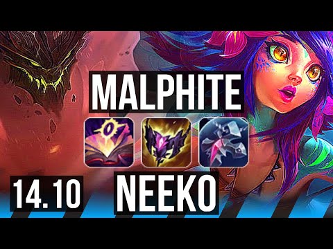 MALPHITE vs NEEKO (MID) | 16/0/13, Legendary, 44k DMG | EUW Diamond | 14.10