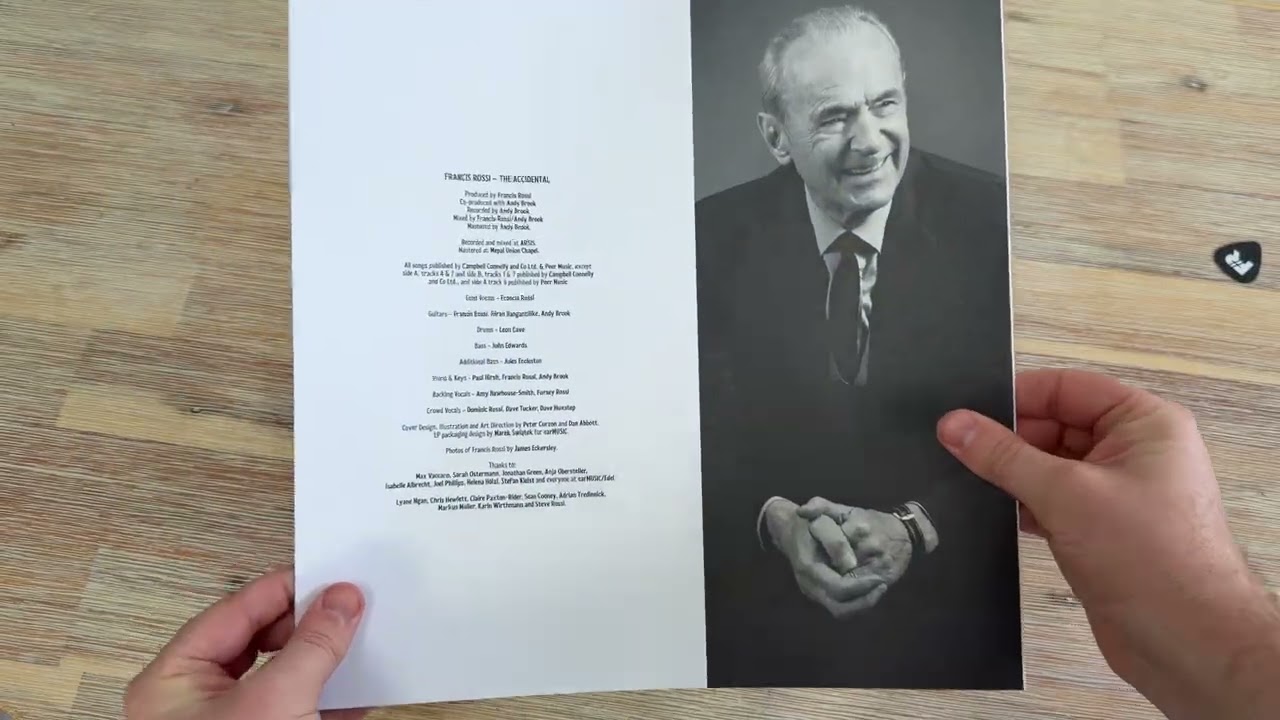 Francis Rossi | The Accidental | Unboxing - YouTube
