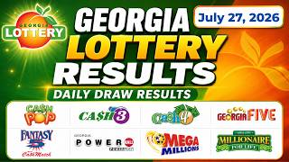 Georgia Lottery Results Today – July 27, 2026 | All Winning Numbers