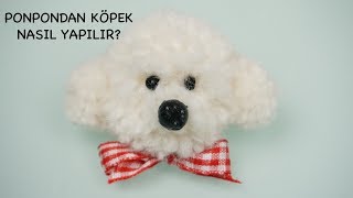 Çok kolay ponpon köpek/bere, patik, vb. çantaya tak yada anahtarlık, kalem süsü yap/Figen Ararat