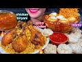 ASMR CHICKEN BIRYANI SPICY NOODLES SOFT BOILED EGGS CHICKEN MOMO MASSIVE Eating Sounds