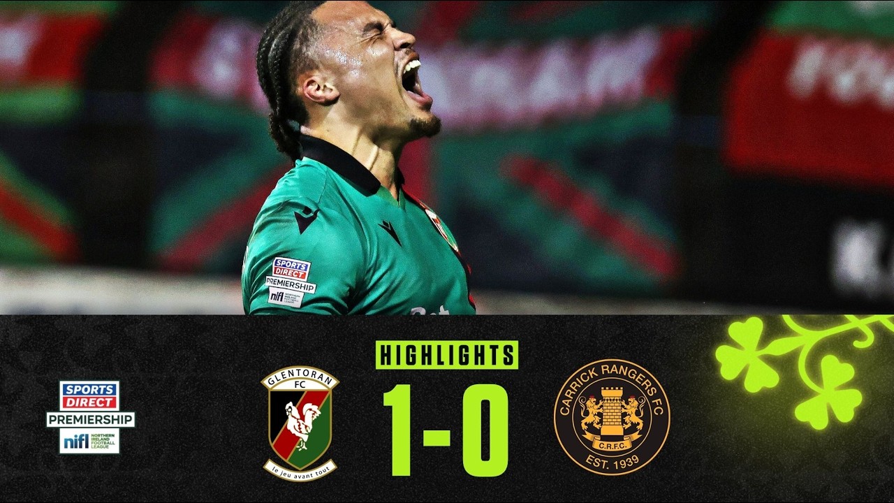 Glentoran vs Carrick Rangers Highlights
