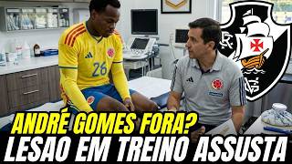 ALERTA TOTAL: ANDRÉS GOMES se machuca em treino da seleção e gera preocupação | notícias do Vasco
