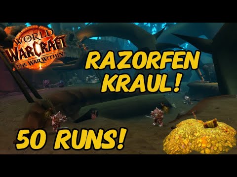 I Farmed RAZORFEN KRAUL 50 Times, Here's The Loot I Got! (50 Runs!)