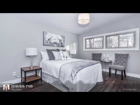 Home for sale at 81 Crosby Drive, Kitchener N2B 2L1, ON