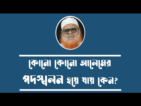 কোনো কোনো আলেমের পদস্খলন হয় কেন? মাওলানা আবুল বাশার মুহাম্মাদ সাইফুল ইসলাম