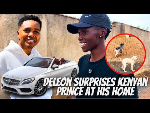 Deleon Visiting Kenyan Prince At His Home | Reacts To His Sh. 7 Million Mercedes Convertible