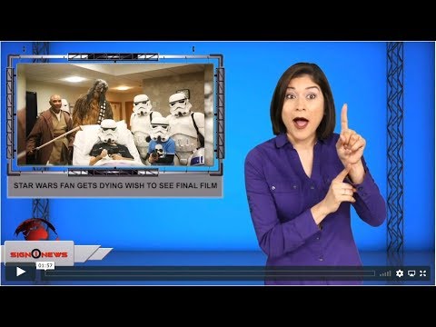 Star Wars fan gets dying wish to see final film (ASL - 11.30.19)
