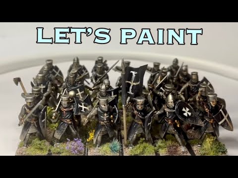 Let’s Paint Hospitaller Knights | Wargames Atlantic Foot Knights | Razzle Dazzle Painting Style