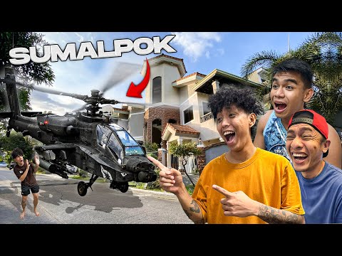 MAGPALIPAD NG HELICOPTER sa BG HOUSE