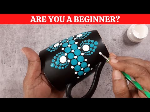 6 Dot painting ideas on coffee mug | Dot mandala | #5 | (2022) | ATM Creations