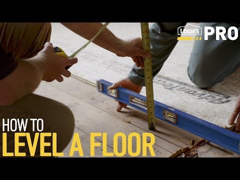 How To Level a Floor | Lowe’s Pro How-To