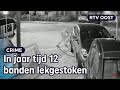 Bewakingsbeelden vrijgegeven van mysterieuze bandensteker | RTV Oost