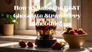 How to Make the BEST Chocolate Strawberry Smoothie!