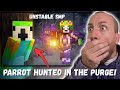 PARROT HUNTED IN THE PURGE Parrot I Survived The Unstable SMP Purge UNSTABLE SMP REACTION