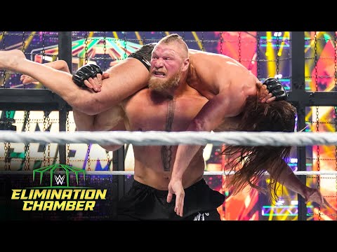 Lesnar eliminates Rollins and Riddle: WWE Elimination Chamber 2022 (WWE Network Exclusive)