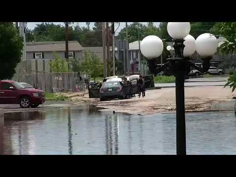 LIVE  drone video of flooding in Amarillo