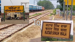 preview picture of video 'Uncut Short journey compilation in E Loco hauling train on Bhatinda New delhi route-BTI to KZW'