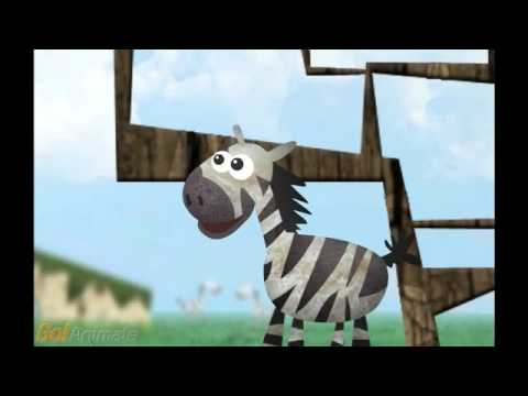 Zebra y girafa hablando sobre ellas.