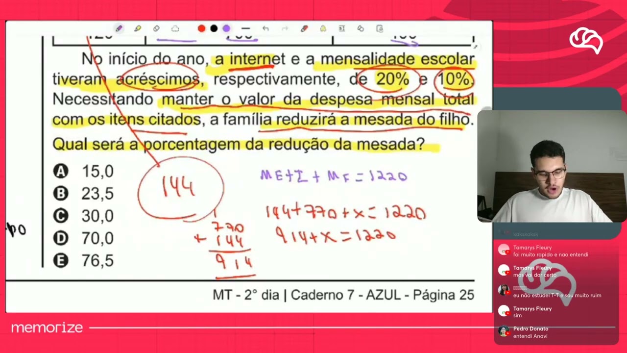 Resolução em Vídeo — Questão 167 ENEM 2020