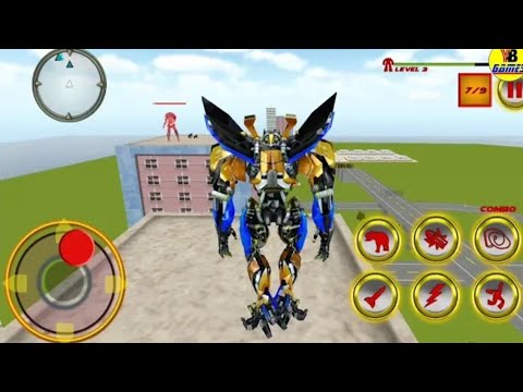 Elephant Robot Vs Lion Robot Transform War Android Gameplay