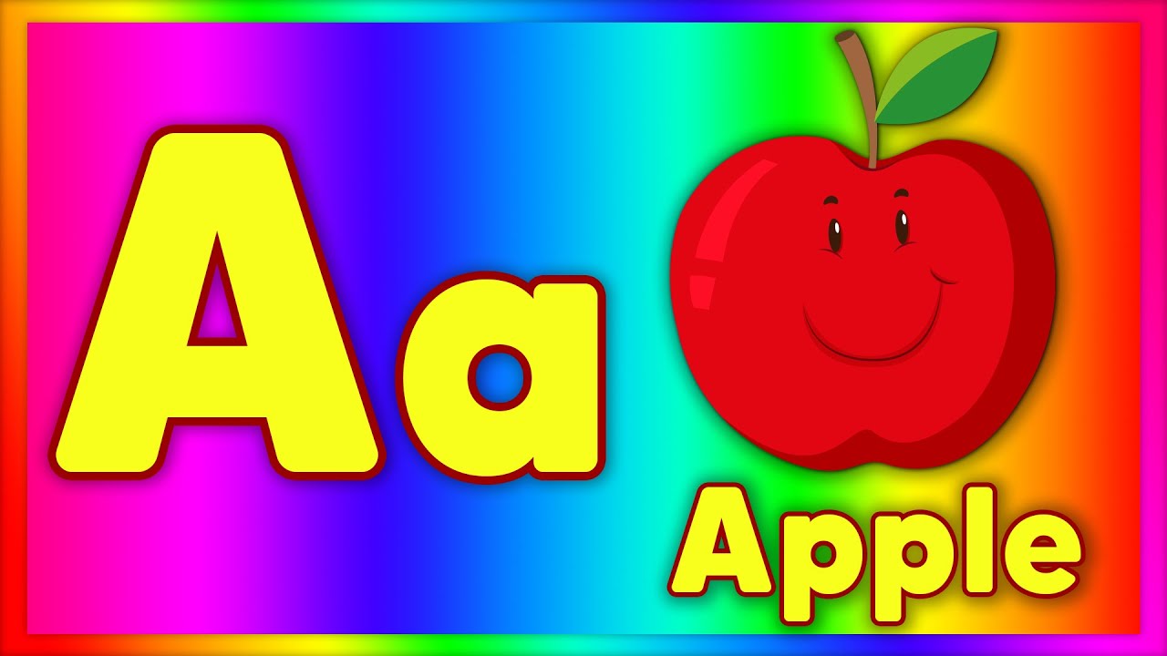 Phonics with TWO Words - A for Apple Song - ABC Baby Songs