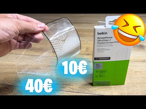 40€ Apple Belkin Panzerglas vs. 10€ ROXX Glas | iPhone 16 Pro