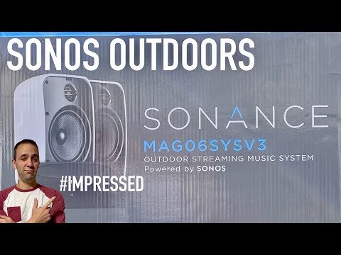 Sonos Powered Sonance Outdoor Speaker Setup # impressed