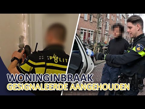 Woninginbreker aangehouden | Gesignaleerde voor 173 dagen celstraf aangehouden | Politie Amsterdam